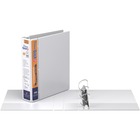 QuickFit QuickFit Round Ring Deluxe View Binder - 2" Binder Capacity - 11" x 8 1/2" Sheet Size - 450 Sheet Capacity - White - Recycled - 1 Each