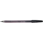 Better BPS Better Ball Point Pen, Black - Medium Pen Point - Refillable - Black - Crystal Clear Barrel - Stainless Steel Tip - 1 Each