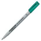 Lumocolor Fibre Tip Porous Point Pen - Ultra Fine Pen Point - Green - Polypropylene Barrel - 1 Each