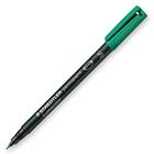 Lumocolor Permanent Pen 313 - Ultra Fine Pen Point - 0.4 mm Pen Point Size - Refillable - Green - Black Polypropylene Barrel - 1 Each