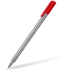Staedtler Triplus Fineliner 334 - Extra Fine Pen Point - 0.3 mm Pen Point Size - Red - Polypropylene Barrel - Metal Tip