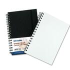 Winnable Fine Drawing Paper Sketch Book - 75 Sheets - Plain - Wire Bound - 80 lb Basis Weight - 6" x 9" - Black Cover - Poly Cover - Acid-free, Durable Cover, Elastic Closure - 1Each