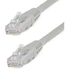 StarTech.com 1ft CAT6 Ethernet Cable - Gray Molded Gigabit CAT 6 Wire - 100W PoE RJ45 UTP 650MHz - Category 6 Network Patch Cord UL/TIA - 1ft Gray CAT6 Ethernet cable delivers Multi Gigabit 1/2.5/5Gbps & 10Gbps up to 160ft - 650MHz - Fluke tested to ANSI/