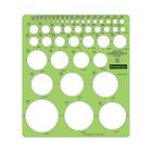 Staedtler Combo Circle Template - Circle - 8.25" (209.55 mm)7.25" (184.15 mm) - Green