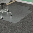 Lorell Standard Lip Low-pile Antistatic Chairmat - Carpeted Floor - 48" (1219.20 mm) Length x 36" (914.40 mm) Width x 0.12" (3.10 mm) Thickness - Lip Size 12" (304.80 mm) Length x 20" (508 mm) Width - Rectangle - Clear