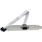 StarTech.com 9-pin Serial to 10-pin Header Slot Plate - Serial panel - DB-9 (M) - 10 pin IDC (F) - 41 cm - Add an extra serial port to the back of your PC from your motherboard. - motherboard adapter - motherboard serial port