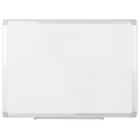 MasterVision Earth Silver Easy-Clean Dry-erase Board - 48" (4 ft) Width x 36" (3 ft) Height - White Melamine Surface - Aluminum Frame - Rectangle - 1 Each