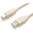 StarTech.com 6 ft Beige A to B USB 2.0 Cable - M/M - USB - 6 ft - 1 x Type A Male - 1 x Type B Male