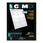 Gemex Name Badge Refill Sheets - 3.50" (88.90 mm) x 2.25" (57.15 mm) x - 400 / Pack - White
