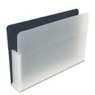 Winnable Expanding File Pocket - Legal - 8 1/2" x 14" Sheet Size - 5 1/4" Expansion - Poly - Dark Blue, Clear - 1 Each