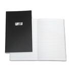 Winnable Open Side Memo Book - 192 Sheets - Sewn - 4 5/8" x 7 3/4" - White Paper - Black Cover - Flexible Cover - 1 Each