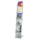 Apollo 93245 Show-It Folding Literature Rack - 5 Pocket(s) - 64.5" Height x 10.5" Width x 15.5" Depth - Collapsible - White - 1 Each