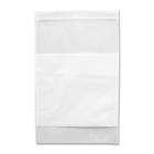 Crownhill Reclosable Poly Bag - 9" (228.60 mm) Width x 6" (152.40 mm) Length x 2 mil (51 Micron) Thickness - Clear, White - 100/Pack - Food, Storage