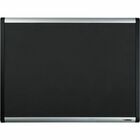 Lorell Black Mesh Fabric Covered Bulletin Boards - 48" (1219.20 mm) Height x 72" (1828.80 mm) Width - Fabric Surface - Black Anodized Aluminum Frame - 1 Each