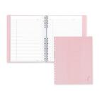 Blueline Pink Ribbon Collection NotePro Notebook - 150 Sheets - Double Wire Spiral - Ruled Margin - 7 1/4" x 9 1/4" - White Paper - Pink Cover - Micro Perforated, Index Sheet, Self-adhesive, Pocket - 1 Each