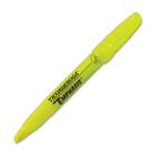 Dixon Emphasis Desk-style Highlighters - Chisel Marker Point Style - Fluorescent Yellow