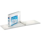Cardinal 11" x 17" , ClearVue Slant-D Ring Binder - 1" Binder Capacity - Tabloid - 11" x 17" Sheet Size - 240 Sheet Capacity - 1" Spine Width - 3 x D-Ring Fastener(s) - Vinyl - White - 1.06 kg - Recycled - Clear Overlay - 1 Each
