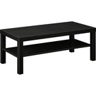 HON BL HBLH3160 Coffee Table - 42" Table Top Width x 20" Table Top Depth x 2" Table Top Thickness - 16" Height - Laminated, Black