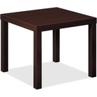 HON BL Series Corner Table - Laminated, Mahogany Top - 24" Table Top Length x 20" Table Top Width x 24" Table Top Depth x 2" Table Top Thickness - Mahogany