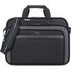 Solo Sterling Carrying Case (Briefcase) for 17" Notebook - Black - Ballistic Poly, Polyester Body - Checkpoint Friendly - Handle, Shoulder Strap - 13.25" (336.55 mm) Height x 17.50" (444.50 mm) Width x 5.25" (133.35 mm) Depth - 1 Each