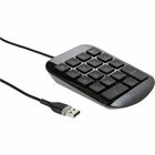 Targus Numeric Keypad - Cable Connectivity - USB Interface - PC, Mac - Black