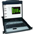 Tripp Lite NetDirector Console RM LCD KVM Switch with 8 Cables - Steel Housing - 16 Computer(s) - 19" - 16 x HD-18 Keyboard/Mouse/Video - 1U Height
