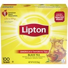 LiptonÂ® Classic Black Tea Bag - 1.3 oz Per Packet - 100 Teabag - 100 / Box