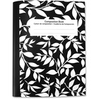 Sparco Composition Book - 80 Sheets - 15 lb Basis Weight - 7 1/2" x 10" - 9.75" (247.65 mm) - Bright White Paper - Black Marble Cover - Recycled - 1 Each