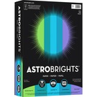 Astrobrights Inkjet, Laser Colored Paper - Letter - 8 1/2" x 11" - 24 lb Basis Weight - 500 / Ream - Martian Green, Terrestrial Teal, Lunar Blue, Celestial Blue, Venus Violet