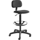 Safco Extended-height Drafting Stool - 5-star Base - Black - 18.8" Seat Width x 16.5" Seat Depth - 1 Each