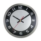 Artistic 2253SB Wall Clock - Quartz - Silver/Metal Case