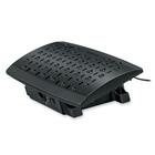 Fellowes 8040901 Climate Control Footrest - 5" (127 mm) - 6" (152.40 mm) Adjustable Height - 20° Tilt - Black