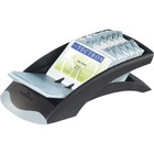 VISIFIX Desk Business Card Files - 200 Card Capacity - For 2.88" (73.03 mm) x 4.13" (104.78 mm) Size Card - Black, Gray