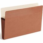 Smead Easy Grip Straight Tab Cut Legal Recycled File Pocket - 8 1/2" x 14" - 3 1/2" Expansion - Pressboard - Redrope - 30% Recycled - 25 / Box