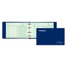 Blueline 4-Ring Mini Ledger Outfit - 100 Sheet(s) - Ring Binder - 11.12" (282.45 mm) x 6.50" (165.10 mm) Sheet Size - Navy Blue Cover - 1 Each