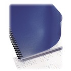 GBC Heavy Duty Binding Cover - For Letter 8 1/2" x 11" Sheet - Navy - Poly - 50 / Pack