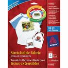 AveryÂ® Stretchable Fabric Transfers, Matte, 8-1/2" x 11" , 5 Labels - Letter - 8 1/2" x 11" - Matte - 30 / Carton