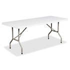 Heartwood Folding Table - Rectangle Top - Four Leg Base x 30" Table Top Width x 72" Table Top Depth - Granite