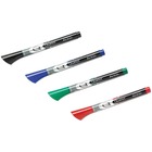 Quartet EnduraGlide Dry Erase Marker - Fine Marker Point - Red, Green, Blue, Black - 4 / Pack