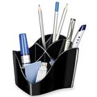 Ellypse Pencil Holder - 3.50" (88.90 mm) x 3.50" (88.90 mm) x 4.60" (116.84 mm) x - 1 Each - Graphite