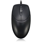 Adesso 3 Button Desktop Optical Scroll Mouse (USB) - Optical - Cable - Black - USB - 1000 dpi - Scroll Wheel - 3 Button(s) - Symmetrical