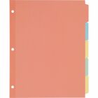 AveryÂ® Plain Tab Write & Erase Dividers, 5 Tabs, Multicolor, 36 Sets (11508) - Write-on Tab(s) - 5 - 5 Tab(s)/Set - 8.50" Divider Width x 11" Divider Length - 3 Hole Punched - Multicolor Paper Divider - Paper Tab(s) - 1