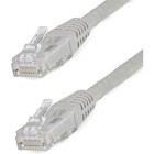 StarTech.com 2ft CAT6 Ethernet Cable - Gray Molded Gigabit - 100W PoE UTP 650MHz - Category 6 Patch Cord UL Certified Wiring/TIA - 2ft Gray CAT6 Ethernet cable delivers Multi Gigabit 1/2.5/5Gbps & 10Gbps up to 160ft - 650MHz - Fluke tested to ANSI/TIA-568