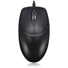 Adesso HC-3003PS - 3 Button Desktop Optical Scroll Mouse (PS/2) - Optical - Cable - Black - PS/2 - 1000 dpi - Scroll Wheel - 3 Button(s)