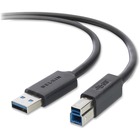Belkin SuperSpeed USB 3.0 Cable - 10 ft USB Data Transfer Cable for Printer, Scanner, Portable Hard Drive, Keyboard - Type A Male USB - Type B Male USB - Shielding - Black - 1 Each
