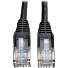 Tripp Lite by Eaton N001-100-BK Cat5e UTP Patch Cable - 100 ft Category 5e Network Cable - First End: 1 x RJ-45 Network - Male - Second End: 1 x RJ-45 Network - Male - Patch Cable - Black