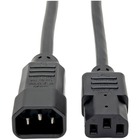 Tripp Lite 4ft Computer Power Cord Extension Cable C14 to C13 10A 18AWG 4' - For Computer - 110 V AC, 220 V AC10 A - Black - 4 ft Cord Length