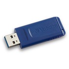 Verbatim 4GB USB Flash Drive - Blue - 4 GB - USB - Blue - 1 Pack - Retractable, Capless