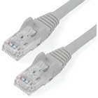 StarTech.com 10ft CAT6 Ethernet Cable - Gray Snagless Gigabit - 100W PoE UTP 650MHz Category 6 Patch Cord UL Certified Wiring/TIA - 10ft Gray CAT6 Ethernet cable delivers Multi Gigabit 1/2.5/5Gbps & 10Gbps up to 160ft - 650MHz - Fluke tested to ANSI/TIA-568-2.D Category 6 - 24 AWG stranded 100% copper UL Rated wire (E132276-A) 100W PoE - 10 foot - ETL - Snagless UTP patch cord