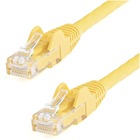 StarTech.com 10ft CAT6 Ethernet Cable - Yellow Snagless Gigabit - 100W PoE UTP 650MHz Category 6 Patch Cord UL Certified Wiring/TIA - 10ft Yellow CAT6 Ethernet cable delivers Multi Gigabit 1/2.5/5Gbps & 10Gbps up to 160ft - 650MHz - Fluke tested to ANSI/T